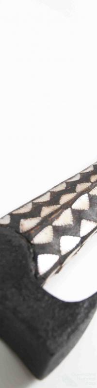 Solomon Island axe with decorative handle, 1883-1900