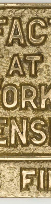 Builder's plate, Ipswich Railway Works, c1945