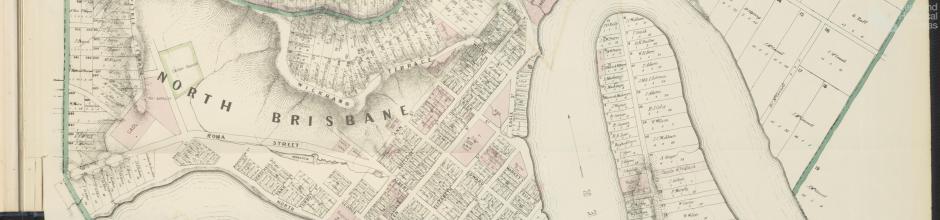 Plan of the City & Environs of Brisbane, 1865