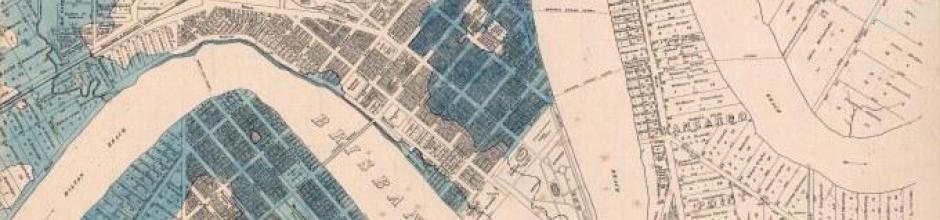 Flood Map City of Brisbane, 1893