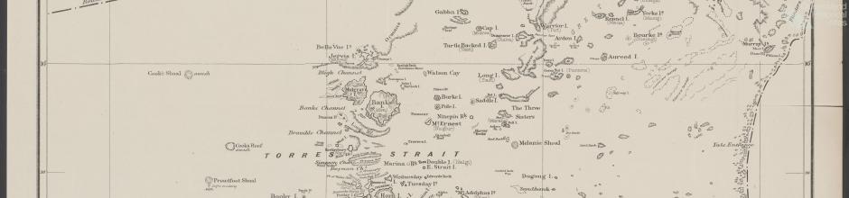 Map of the Torres Strait and Islands, 1892