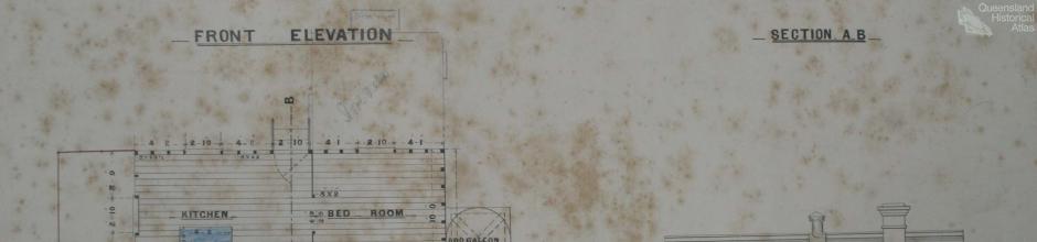Plans Cottage for attendants at Refreshment Rooms, Maryborough, 1916