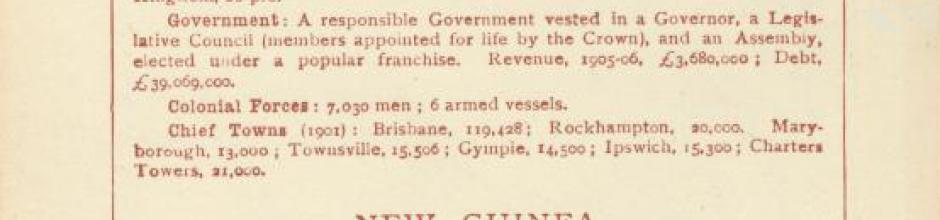 Queensland, 1908