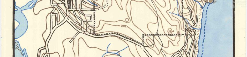 Noosa Contour Map, 1966