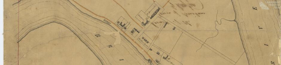 Plan of the limits of the town of Brisbane, 1843