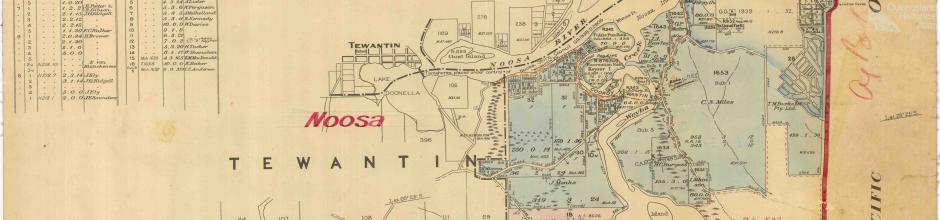 Suburban portions of Noosa and Tewantin, 1944