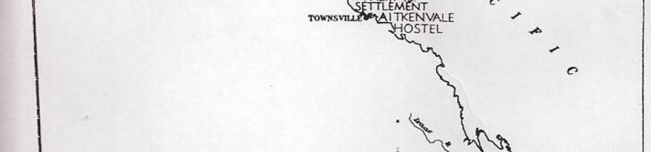 Map of Queensland Reserves and Missions, 1958