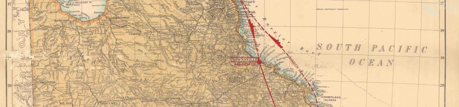 Air route of the Queen's visit, 1954