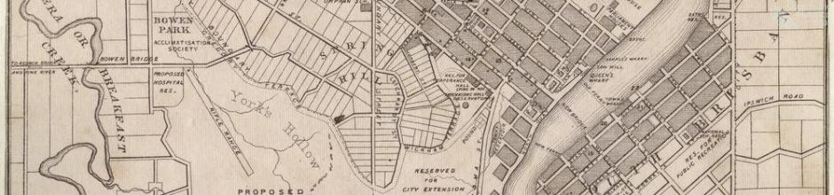 Slater's pocket map of Brisbane, 1865