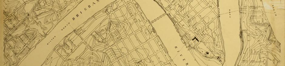 United States Army map of Brisbane, c1941