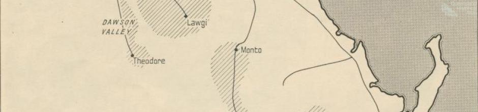 Cotton growing areas of Queensland, 1956