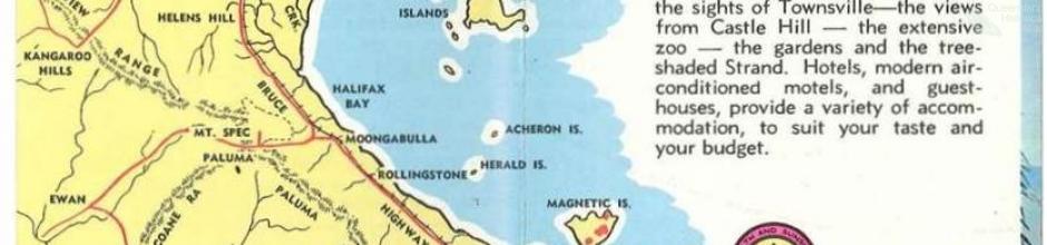 Tourist map, Townsville and District, c1960