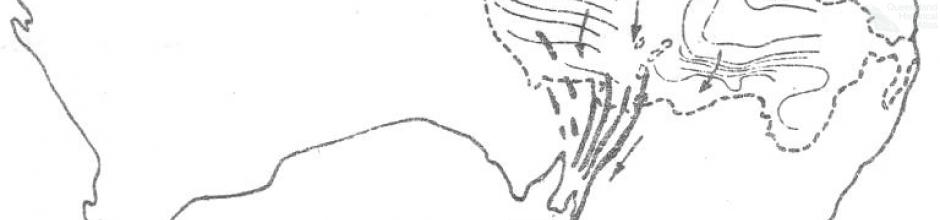 Map of the artesian basin depicting southern outlet, 1920