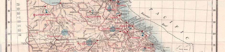 Queensland areas surveyed and mapped, 1915
