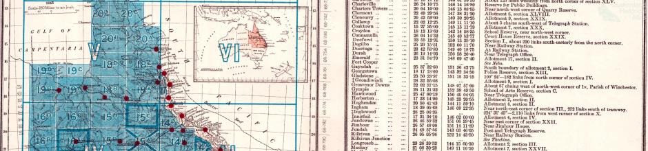 Key to Queensland four mile map series, 1915