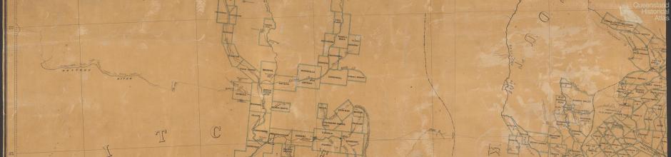 Southern portion of Queensland showing surveyed runs, 1872