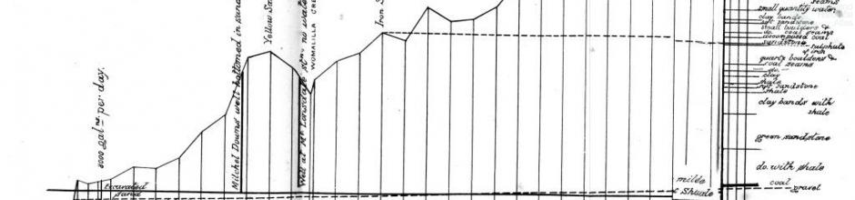 Well profiles Mitchell to Dulbydilla, 1886