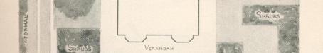 Garden layout with flowering trees, 1960