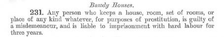 Bawdy houses, 1896-99