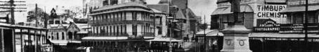 Byrnes statue at Petrie Bight, junction of Wickham and Boundary Streets, c1911